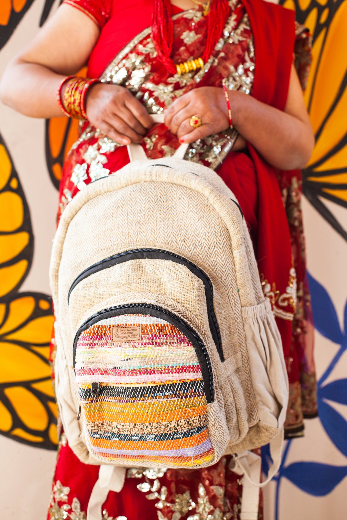 Handwoven Hemp Backpack
