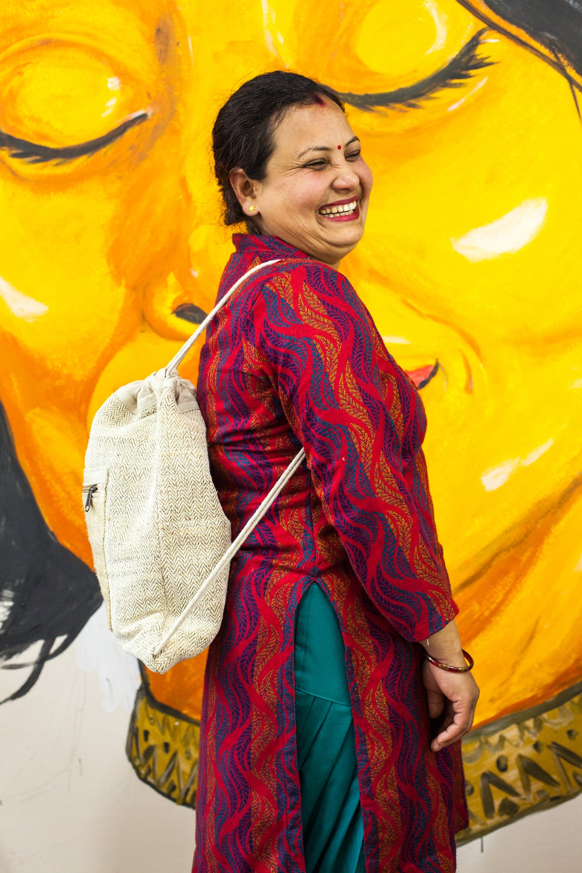 Drawstring Hemp Cotton Bag