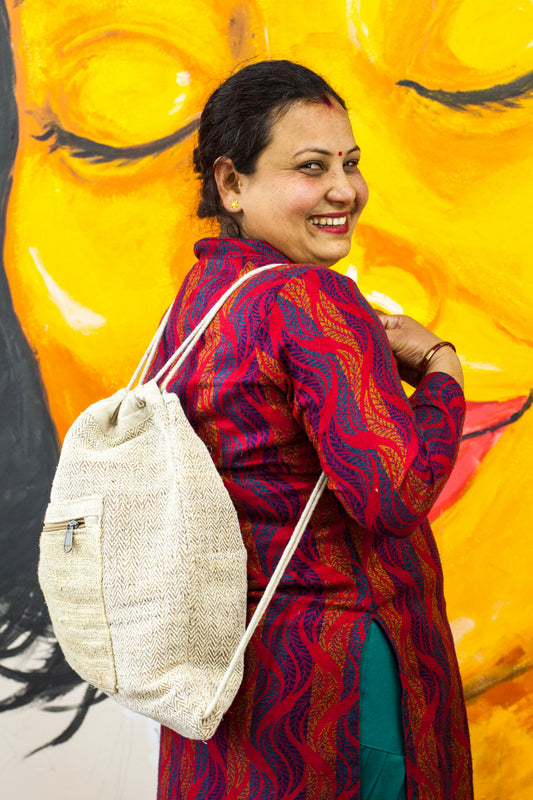 Drawstring Hemp Cotton Bag