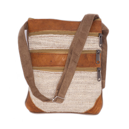 Hemp Leather Passport Bag