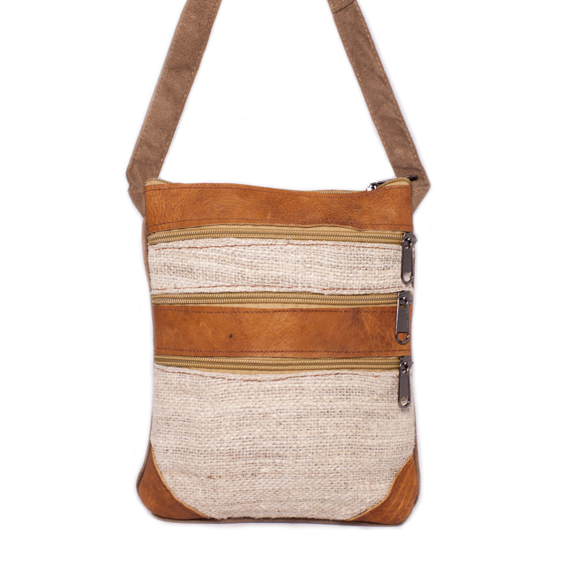 Hemp Leather Passport Bag