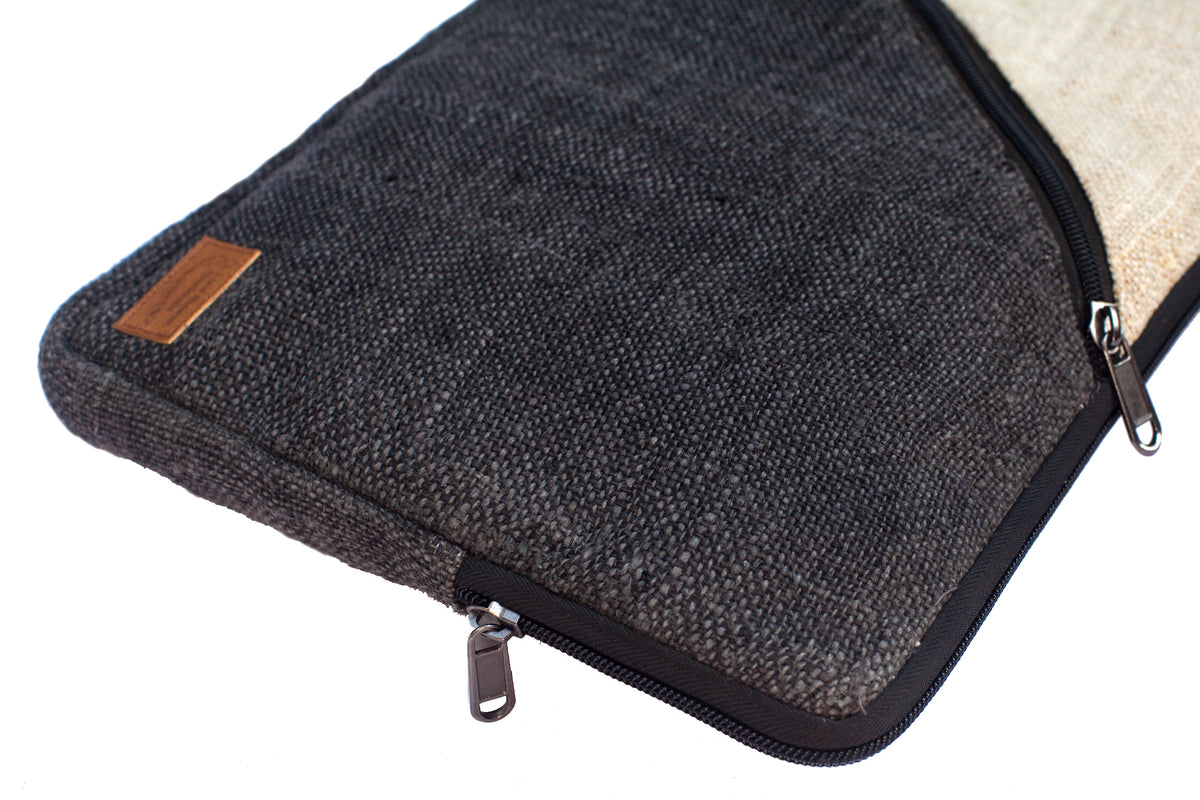 Geometric Hemp Laptop Sleeve