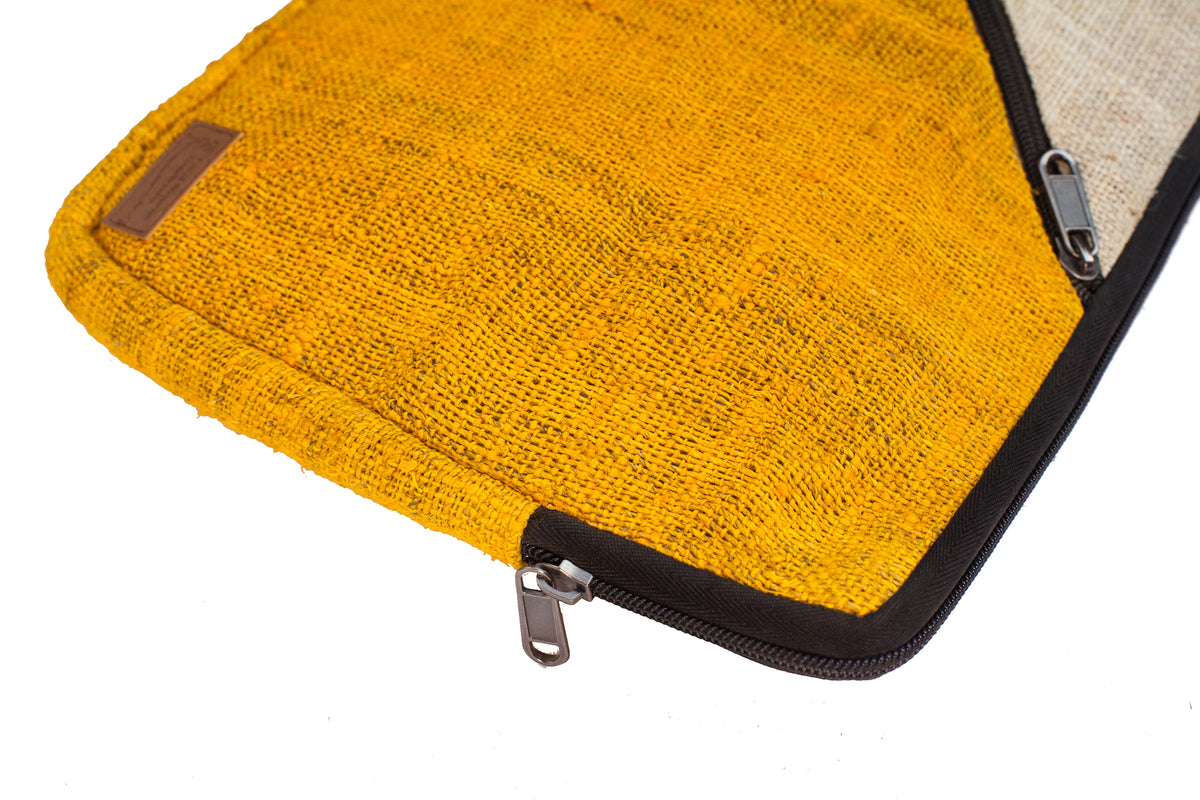 Geometric Hemp Laptop Sleeve