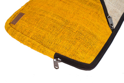 Geometric Hemp Laptop Sleeve