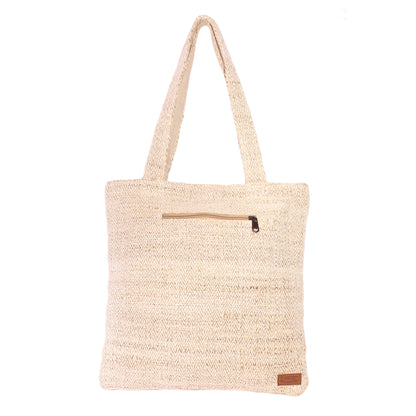 Handwoven Hemp Cotton Tote Bag