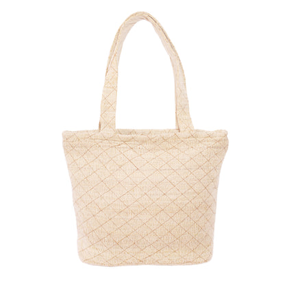 Spacious Hemp and Cotton Tote Bag