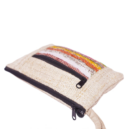 Upcycled Sari and Hemp Purse