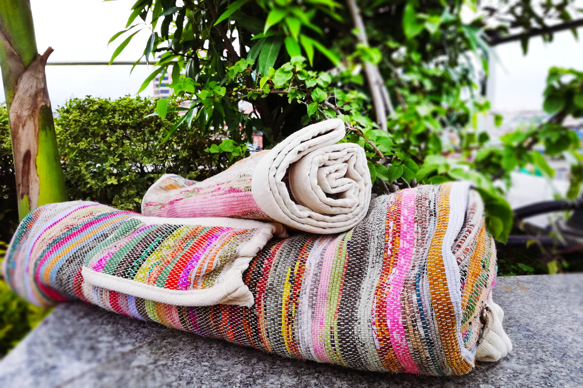 Upcycled Yoga Mat & Bag Set